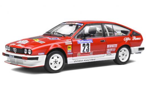 Miniature Alfa Romeo GT 1/18 Solido V6 No.23 GEMA Racing Rallye WM Tour de Corse 1985 y compris les Decals Y.Loubet/J.B.Vieu Alfa Romeo GT 1/18 Solido V6 No.23 GEMA Racing Rallye WM Tour de Corse 1985 y compris les Decals Y.Loubet/J.B.Vieu miniature