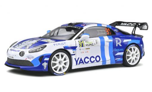 Miniature Alpine A110 1/18 Solido Rally RGT No.91 Rallye WM Rallye Monza 2020 P.Ragues/J.Pesenti Alpine A110 1/18 Solido Rally RGT No.91 Rallye WM Rallye Monza 2020 P.Ragues/J.Pesenti miniature