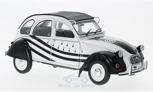 Citroen 2CV 1/18 Solido 6 blanche/noire 1978 miniature