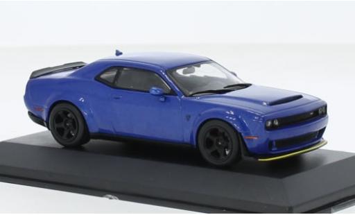Dodge Challenger 1/43 Solido SRT Demon V8 6.2 metallise bleue 2018 1:43 miniature