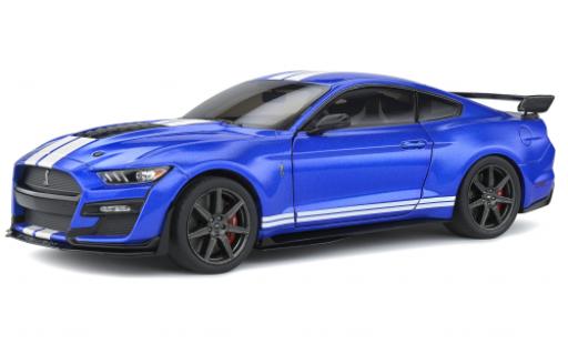 Miniature Ford Mustang 1/18 Solido Shelby GT 500 Fast Track metallise bleue/blanche 2020 Ford Mustang 1/18 Solido Shelby GT 500 Fast Track metallise bleue/blanche 2020 miniature