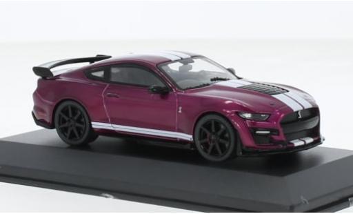 Miniature Shelby GT 500 1/43 Solido Ford Mustang Fast Track metallise lila 2020 1:43 Shelby GT 500 1/43 Solido Ford Mustang Fast Track metallise lila 2020 1:43 miniature