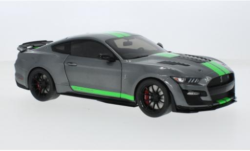 Shelby GT 500 1/18 Solido Ford Mustang KR metallise grise/verte 2020 1:18 miniature