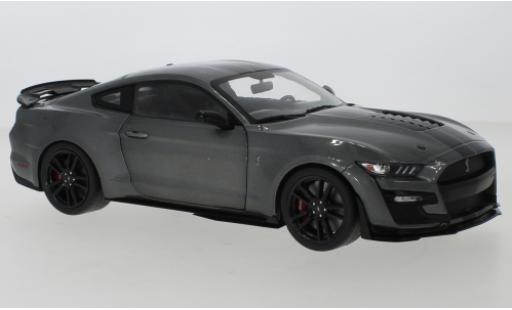 Miniature Ford Mustang 1/18 Solido Shelby GT 500 metallise grise/noire 2020 Ford Mustang 1/18 Solido Shelby GT 500 metallise grise/noire 2020 miniature
