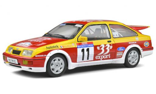 Miniature Ford Sierra 1/18 Solido RS Cosworth No.11 France 33 Export Rallye WM Rallye Tour de Corse 1987 D.Auriol/B.Occelli Ford Sierra 1/18 Solido RS Cosworth No.11 France 33 Export Rallye WM Rallye Tour de Corse 1987 D.Auriol/B.Occelli miniature