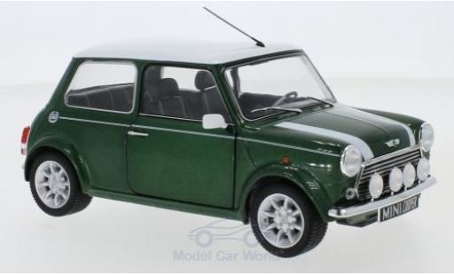 Miniature Mini Cooper 1/18 Solido 1.3i Sport Pack metallise verte/blanche 1997 Mini Cooper 1/18 Solido 1.3i Sport Pack metallise verte/blanche 1997 miniature