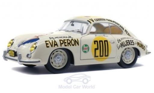 Porsche 356 1/18 Solido Pre-A No.200 Eva Peron Carrera Panamericana 1953 J.Evans miniature