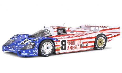 Miniature Porsche 956 1986 1/18 Solido LH RHD No.8 Joest Racing Spirit of America 24h Le Mans 1986 G.Follmer/J.Morton/K.Miller Porsche 956 1986 1/18 Solido LH RHD No.8 Joest Racing Spirit of America 24h Le Mans 1986 G.Follmer/J.Morton/K.Miller miniature