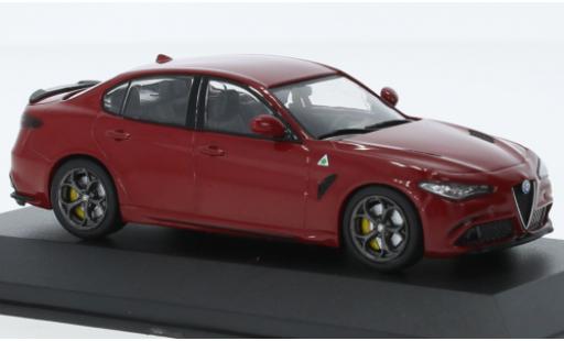 Miniature Alfa Romeo Giulia 1/43 Solido Quadrifoglio rouge 2019 Alfa Romeo Giulia 1/43 Solido Quadrifoglio rouge 2019 miniature