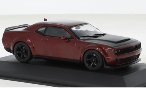 Miniature Dodge Challenger 1/43 Solido SRT Demon V8 6.2 metallise rouge foncé 2018 Dodge Challenger 1/43 Solido SRT Demon V8 6.2 metallise rouge foncé 2018 miniature