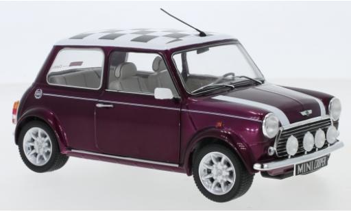 Miniature Mini Cooper 1/18 Solido 1.3i Sport Pack metallise lila/Décorer 1997 Mini Cooper 1/18 Solido 1.3i Sport Pack metallise lila/Décorer 1997 miniature