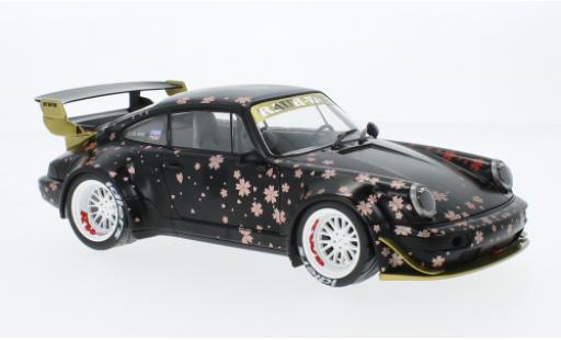 Miniature Porsche 964 RWB 1/18 Solido 911  matte noir/Décorer Aoki 2021 Porsche 964 RWB 1/18 Solido 911  matte noir/Décorer Aoki 2021 miniature