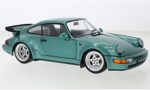 Miniature Porsche 964 Turbo 1/18 Solido 911  metallise vert 1991 Porsche 964 Turbo 1/18 Solido 911  metallise vert 1991 miniature