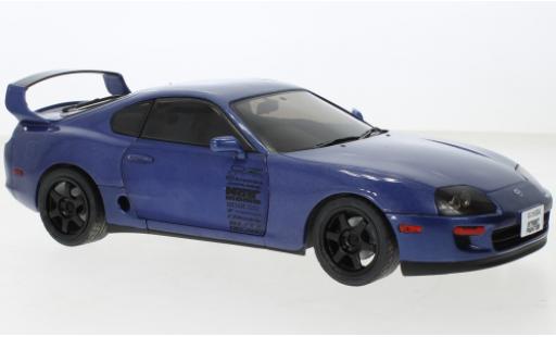 Miniature Toyota Supra 1/18 Solido MK4 (A80) metallise bleu 1993 Toyota Supra 1/18 Solido MK4 (A80) metallise bleu 1993 miniature