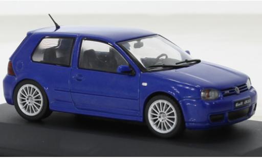 Miniature Volkswagen Golf 1/43 Solido IV R32 metallise bleu 2003 Volkswagen Golf 1/43 Solido IV R32 metallise bleu 2003 miniature