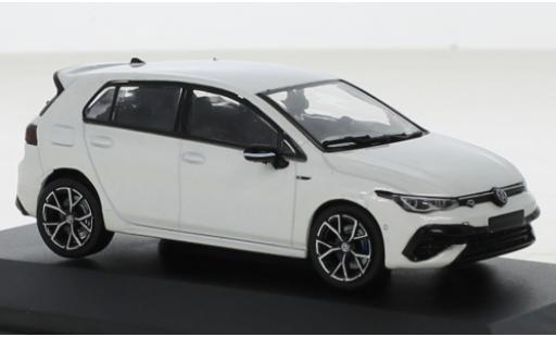 Miniature Volkswagen Golf 1/43 Solido VIII R metallise blanche 2021 Volkswagen Golf 1/43 Solido VIII R metallise blanche 2021 miniature