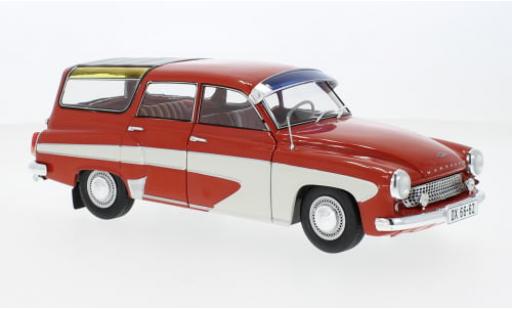 Wartburg 312 1/18 Solido Camping rouge/blanche 1965 1:18 miniature