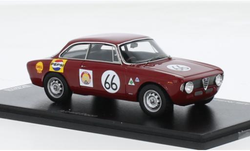 Alfa Romeo GT 1/43 Spark A No.66 Team Hong Kong GP Singapur 1966 1:43 miniature