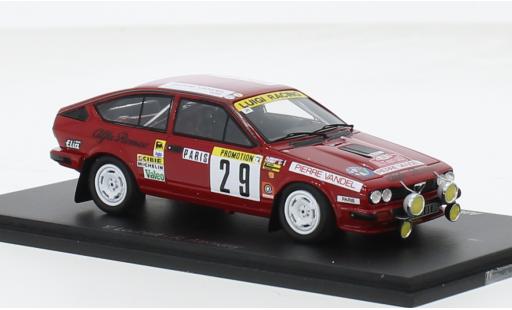 Miniature Alfa Romeo GT 1/43 Spark V6 No.29 Rallye WM Rallye Monte Carlo 1983 1:43 Alfa Romeo GT 1/43 Spark V6 No.29 Rallye WM Rallye Monte Carlo 1983 1:43 miniature