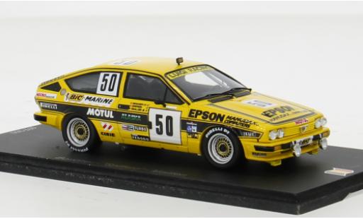 Miniature Alfa Romeo GT 1/43 Spark V6 No.50 Biesse Racing Team 24h Spa 1984 1:43 Alfa Romeo GT 1/43 Spark V6 No.50 Biesse Racing Team 24h Spa 1984 1:43 miniature