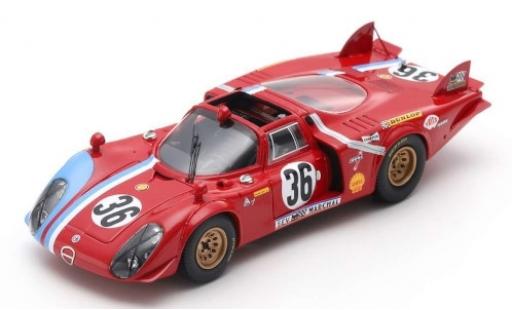 Miniature Alfa Romeo T33 1/43 Spark /2 No.36 24h Le Mans 1969 T.Pilette/R.Slotemaker Alfa Romeo T33 1/43 Spark /2 No.36 24h Le Mans 1969 T.Pilette/R.Slotemaker miniature