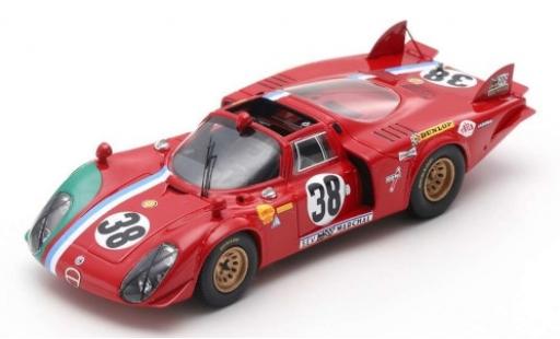 Miniature Alfa Romeo T33 1/43 Spark /2 No.38 24h Le Mans 1969 G.Gosselin/C.Bourgoignie Alfa Romeo T33 1/43 Spark /2 No.38 24h Le Mans 1969 G.Gosselin/C.Bourgoignie miniature