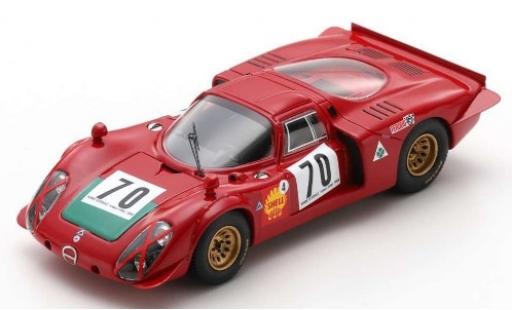 Miniature Alfa Romeo T33 1/43 Spark Tipo 33/2 No.70 Autodelta Ronde Cevenole 1969 I.Giunti Alfa Romeo T33 1/43 Spark Tipo 33/2 No.70 Autodelta Ronde Cevenole 1969 I.Giunti miniature