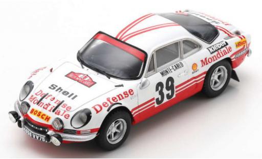 Miniature Alpine A110 1/43 Spark No.39 Defense Mondiale Rally Monte Carlo 1973 C.Ballot-Lena/J.C.Morenas Alpine A110 1/43 Spark No.39 Defense Mondiale Rally Monte Carlo 1973 C.Ballot-Lena/J.C.Morenas miniature
