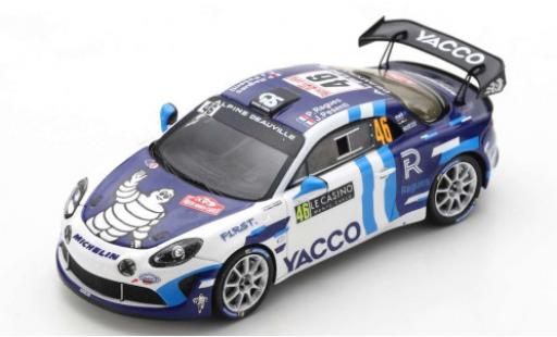 Miniature Alpine A110 1/43 Spark Rally RGT No.46 Yacco Rallye WM Rallye Monte Carlo 2021 P.Ragues/J.Pesenti Alpine A110 1/43 Spark Rally RGT No.46 Yacco Rallye WM Rallye Monte Carlo 2021 P.Ragues/J.Pesenti miniature