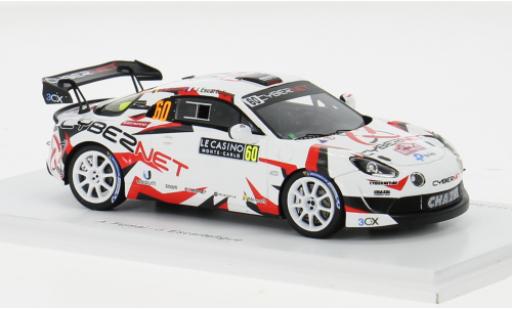 Miniature Alpine A110 1/43 Spark Rally RGT No.60 Chazel Technologie Course Rallye WM Rallye Monte Carlo 2024 1:43 Alpine A110 1/43 Spark Rally RGT No.60 Chazel Technologie Course Rallye WM Rallye Monte Carlo 2024 1:43 miniature