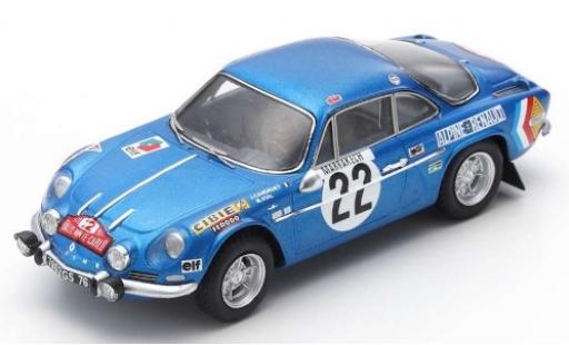Miniature Alpine A110 1/43 Spark Renault No.22 Rally Monte Carlo 1971 J-C.Andruet/M.Vial Alpine A110 1/43 Spark Renault No.22 Rally Monte Carlo 1971 J-C.Andruet/M.Vial miniature