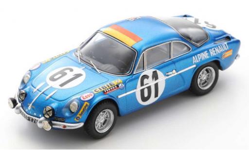 Miniature Alpine A110 1/43 Spark Renault No.61 24h Le Mans 1968 M.Nusbaumer/J.Bourdon Alpine A110 1/43 Spark Renault No.61 24h Le Mans 1968 M.Nusbaumer/J.Bourdon miniature