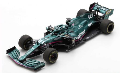 Miniature Aston Martin AMR2 1/43 Spark 1 No.18 Cognizant F1 Team Cognizant Formel 1 GP Bahrain 2021 L.Stroll Aston Martin AMR2 1/43 Spark 1 No.18 Cognizant F1 Team Cognizant Formel 1 GP Bahrain 2021 L.Stroll miniature