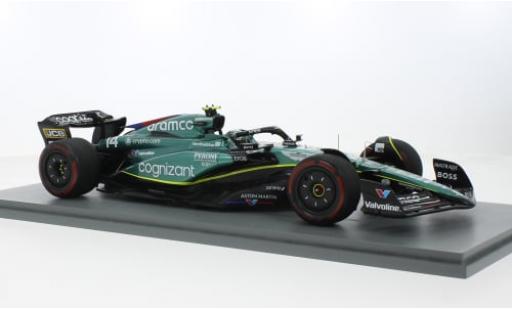 Miniature Aston Martin AMR2 1/18 Spark 3 No.14 Aramco Cognizant F1 Team Cognizant Formel 1 GP Großbritannien 2023 1:18 Aston Martin AMR2 1/18 Spark 3 No.14 Aramco Cognizant F1 Team Cognizant Formel 1 GP Großbritannien 2023 1:18 miniature