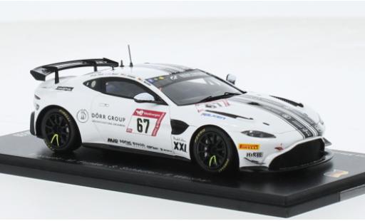 Miniature Aston Martin V8 Vantage GT4 1/43 Spark Vantage AMR GT4 No.67 Dörr Motorsport 24h Nürburgring 2023 1:43 Aston Martin V8 Vantage GT4 1/43 Spark Vantage AMR GT4 No.67 Dörr Motorsport 24h Nürburgring 2023 1:43 miniature