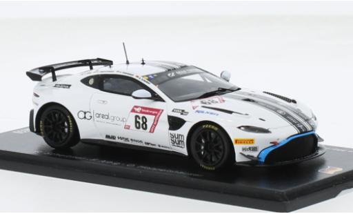 Miniature Aston Martin V8 Vantage GT4 1/43 Spark Vantage AMR GT4 No.68 Dörr Motorsport 24h Nürburgring 2023 1:43 Aston Martin V8 Vantage GT4 1/43 Spark Vantage AMR GT4 No.68 Dörr Motorsport 24h Nürburgring 2023 1:43 miniature