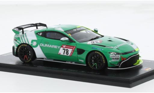Miniature Aston Martin V8 Vantage GT4 1/43 Spark Vantage AMR GT4 No.78 PROsport-Racing 24h Nürburgring 2023 1:43 Aston Martin V8 Vantage GT4 1/43 Spark Vantage AMR GT4 No.78 PROsport-Racing 24h Nürburgring 2023 1:43 miniature