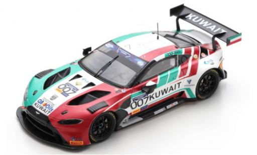 Miniature Aston Martin Vantage 1/43 Spark GT3 No.007 Team Kuwait FIA Motorsport Games GT Cup Vallelunga 2019 K.Al Mudhaf/Z.Ashkanani Aston Martin Vantage 1/43 Spark GT3 No.007 Team Kuwait FIA Motorsport Games GT Cup Vallelunga 2019 K.Al Mudhaf/Z.Ashkanani miniature