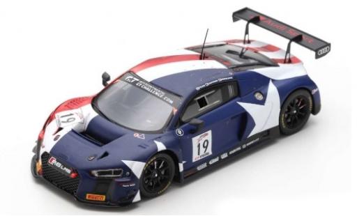 Miniature Audi R8 1/43 Spark LMS No.19 Sport Team WRT Intercontinental GT Challenge 8h Kalifornien 2018 R.Frijns/D.Vanthoor/M.Winkelhock Audi R8 1/43 Spark LMS No.19 Sport Team WRT Intercontinental GT Challenge 8h Kalifornien 2018 R.Frijns/D.Vanthoor/M.Winkelhock miniature