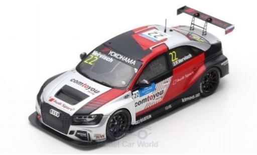 Miniature Audi RS3 1/43 Spark LMS No.22 comtoyou Team Sport WTCR Slovakia Ring 2019 F.Vervisch Audi RS3 1/43 Spark LMS No.22 comtoyou Team Sport WTCR Slovakia Ring 2019 F.Vervisch miniature