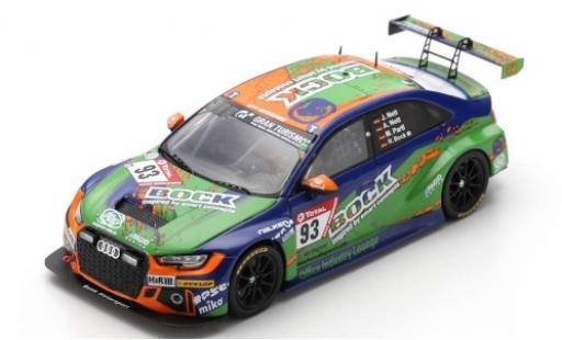 Miniature Audi RS3 1/43 Spark LMS No.93 Bonk Motorsport Bock 24h Nürburgring 2019 H.Bock/M.Partl/J.Nett/A.Nett Audi RS3 1/43 Spark LMS No.93 Bonk Motorsport Bock 24h Nürburgring 2019 H.Bock/M.Partl/J.Nett/A.Nett miniature
