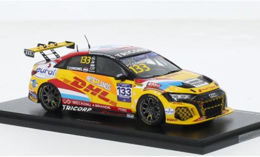 Audi RS3 1/43 Spark LMS TCR No.133 Team Netherlands FIA Motorsport Games Touring Car Cup Paul Ricard 2022 1:43 miniature