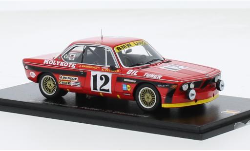 Bmw 3.0 1/43 Spark CSi No.12 24h Spa 1974 1:43 miniature