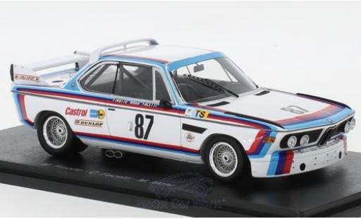 Bmw 3.0 1/43 Spark CSL No.87 24h Le Mans 1974 M.Finotto/C.Facetti/M.Mohr miniature