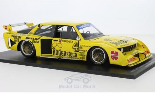 Bmw 320 1/18 Spark Turbo No.4 Schnitzer Rodenstock DRM Nürburgring 1979 M.Winkelhock miniature