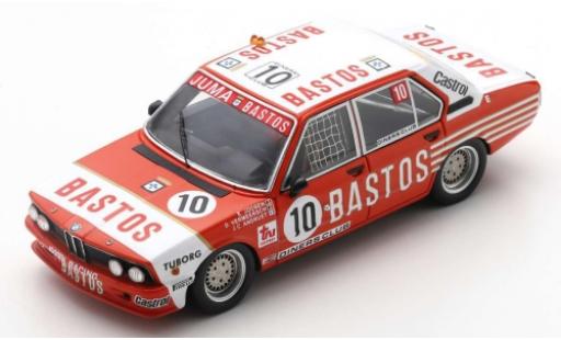 Bmw 530 1/43 Spark i (E12) No.10 Bastos 24h Spa Francorchamps 1981 E.Joosen/D.Vermeersch/J-C.Andruet miniature