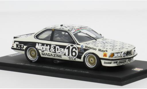 Bmw 635 1/43 Spark CSi 24h Spa 1986 #16 1:43 miniature