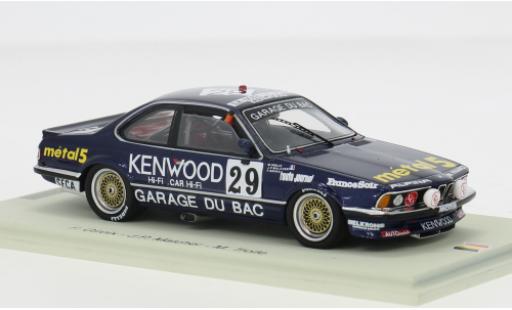 Bmw 635 1/43 Spark CSi 24h Spa 1986 #29 1:43 miniature