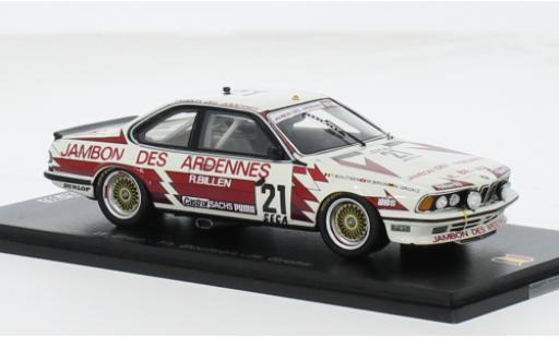 Bmw 635 1/43 Spark CSi (E24) No.21 24h Spa 1985 1:43 miniature