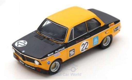 Bmw Alpina 1/43 Spark 2002 No.22 Tourenwagen EM GP Brno 1971 H-J.Stuck miniature